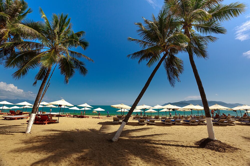 Nha Trang beach on a clear sunny day