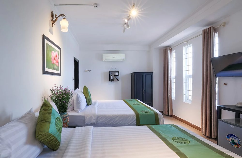 Twin room at Purple Hue Charming Riverside Hotel in Hue