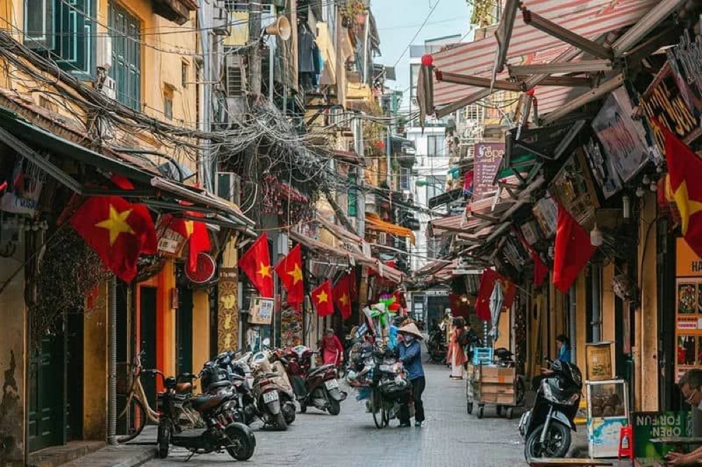 Street in the Hanoi Old Quarter