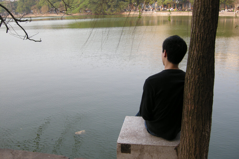 Hoan Kiem Lake in central Hanoi