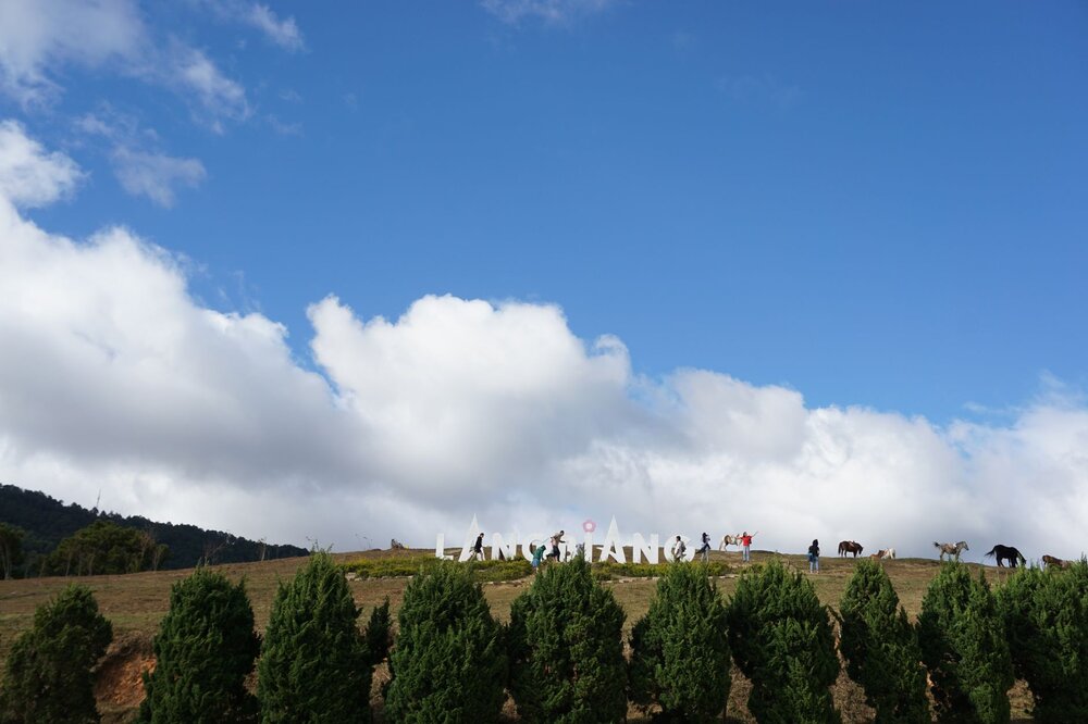 LangBiang Mountain Da Lat Central Highlands trekking twin peak Vietnam