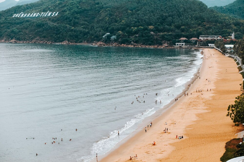 Queen's Beach Bai Hoang Hau with colourful egg-shaped pebbles near Quy Nhon