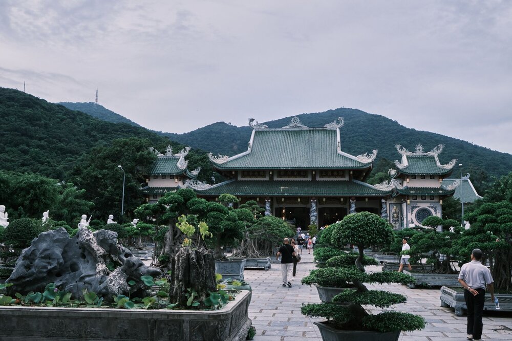Linh Ung Pagoda and Lady Buddha statue on Son Tra Peninsula Da Nang