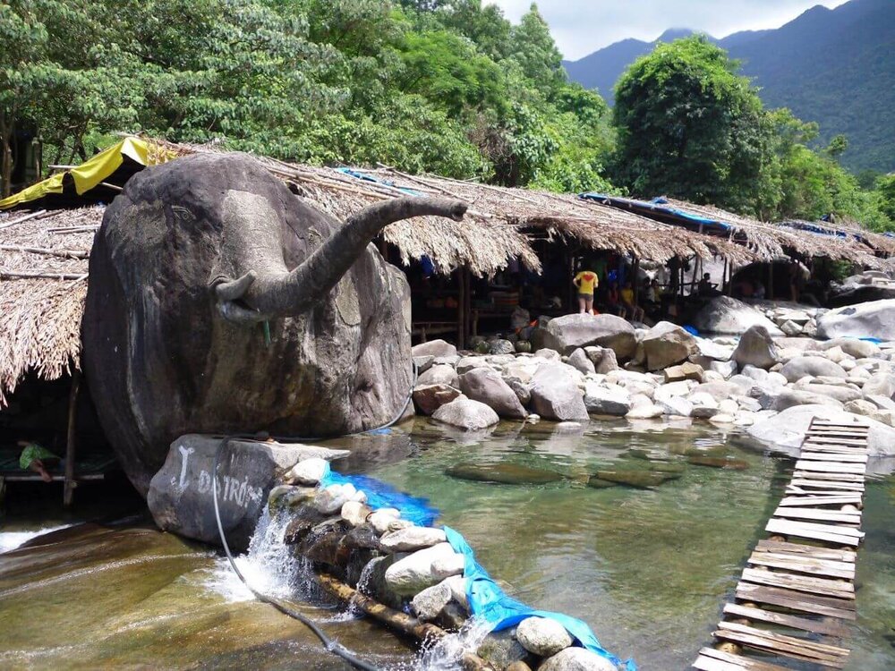Suoi Voi Elephant Spring hot springs Hue forest mountain pools Vietnam wellness