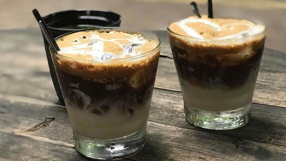 Bạc xỉu Vietnamese white coffee with mostly milk and a hint of coffee