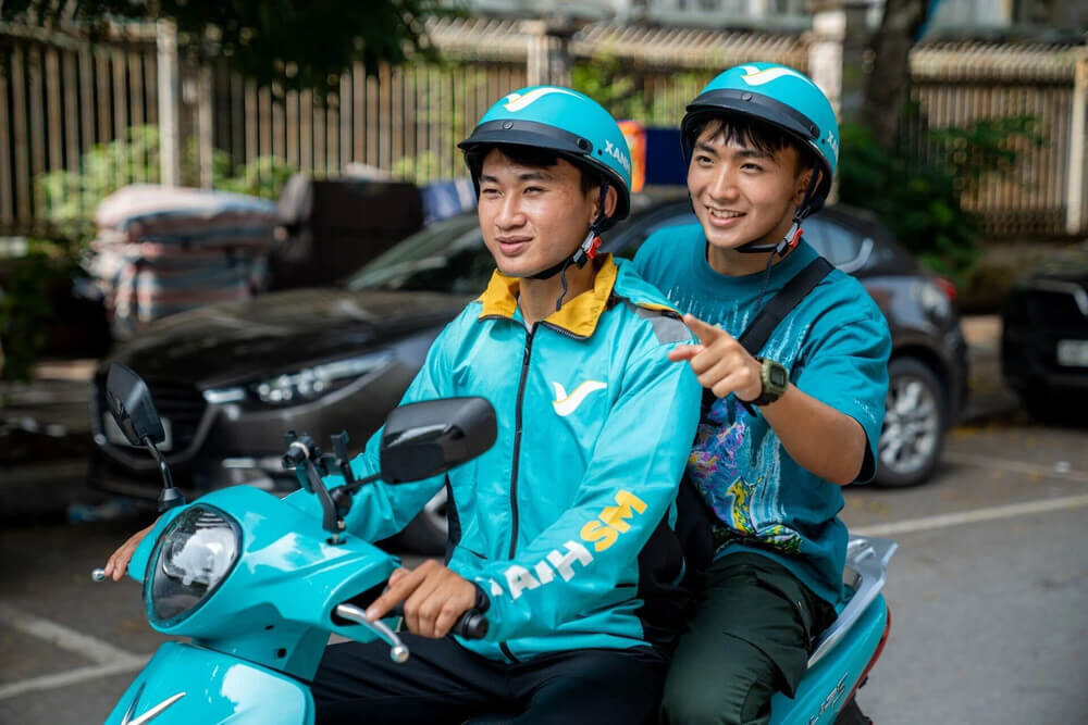 Motorbike is the most convenient transportation mode in Vietnam